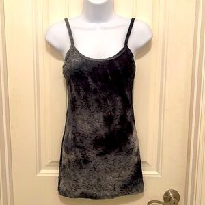 Velvet Burnout Mini Slip Dress Women’s Size S Black & Gray Fade Out BKE Boutique